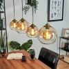 hofstein Suspension Calapa Laiton, 4 lumières* Lampes En Verre