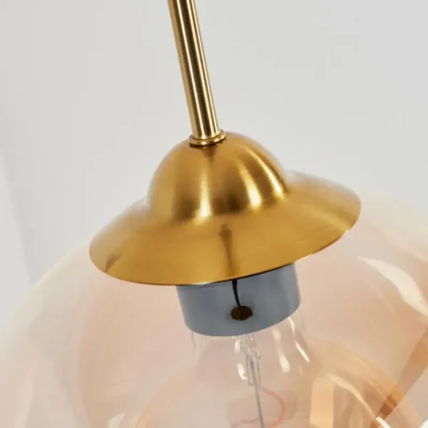 hofstein Suspension Calapa Laiton, 1 lumière* Lampes En Verre