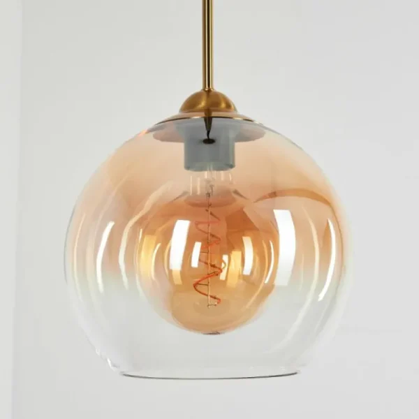 hofstein Suspension Calapa Laiton, 1 lumière* Lampes En Verre