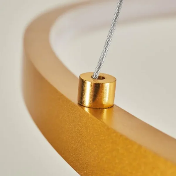 hofstein Suspension Calcium LED Laiton, 1 lumière* Lampes Modernes