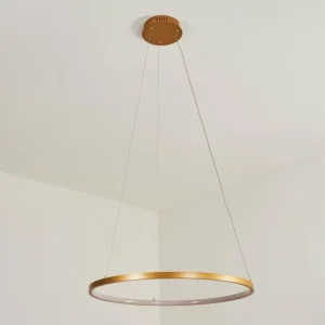 hofstein Suspension Calcium LED Laiton, 1 lumière* Lampes Modernes
