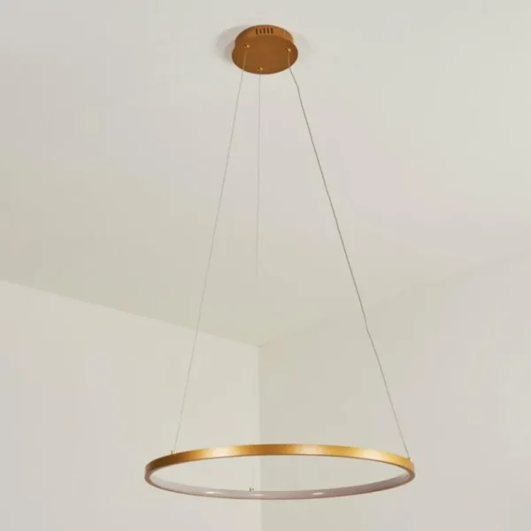 hofstein Suspension Calcium LED Laiton, 1 lumière* Lampes Modernes