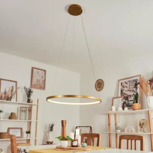hofstein Suspension Calcium LED Laiton, 1 lumière* Lampes Modernes