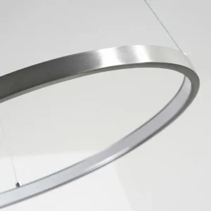 hofstein Suspension Calcium LED Nickel mat, 1 lumière* Lampes Modernes
