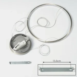 hofstein Suspension Calcium LED Nickel mat, 1 lumière* Lampes Modernes