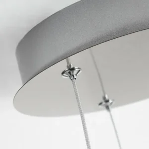 hofstein Suspension Calcium LED Nickel mat, 1 lumière* Lampes Modernes