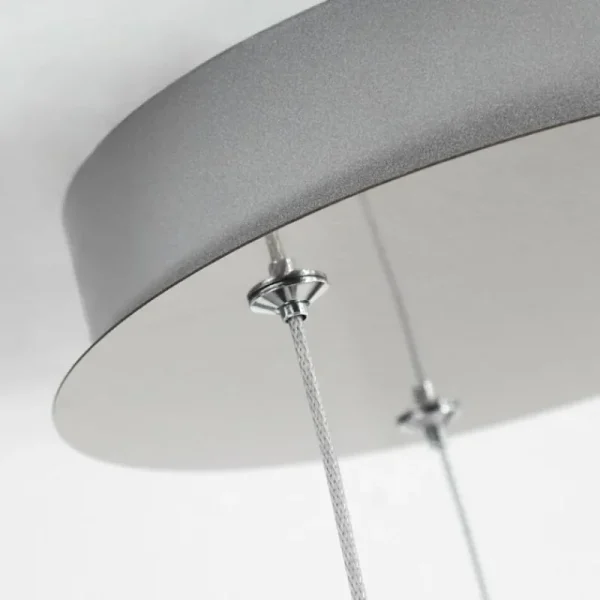 hofstein Suspension Calcium LED Nickel mat, 1 lumière* Lampes Modernes