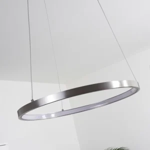 hofstein Suspension Calcium LED Nickel mat, 1 lumière* Lampes Modernes