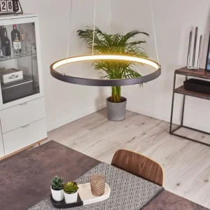 hofstein Suspension Calcium LED Noir, 1 lumière* Lampes Modernes