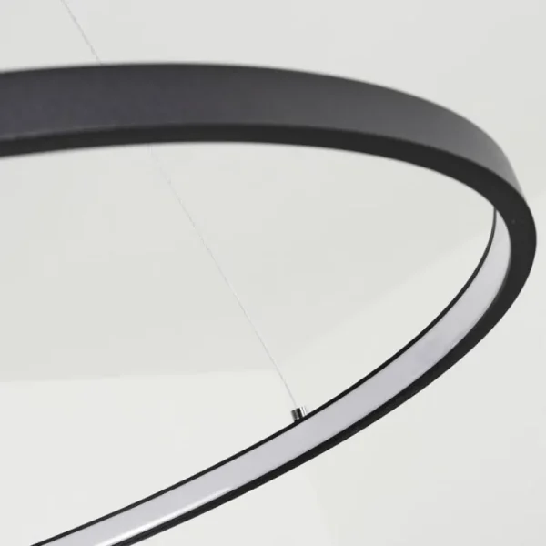 hofstein Suspension Calcium LED Noir, 1 lumière* Lampes Modernes