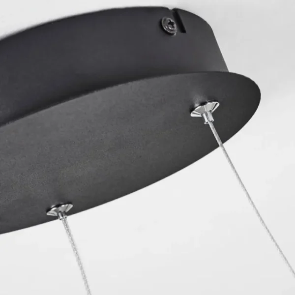 hofstein Suspension Calcium LED Noir, 1 lumière* Lampes Modernes