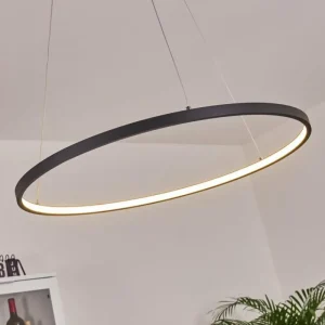 hofstein Suspension Calcium LED Noir, 1 lumière* Lampes Modernes