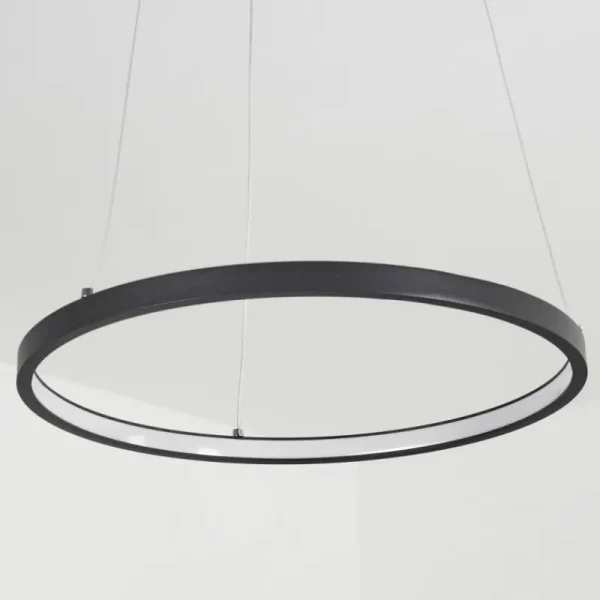 hofstein Suspension Calcium LED Noir, 1 lumière* Lampes Modernes