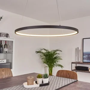 hofstein Suspension Calcium LED Noir, 1 lumière* Lampes Modernes