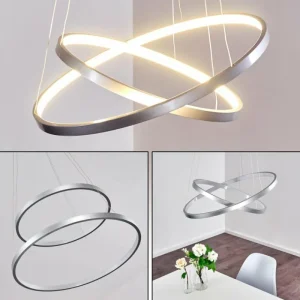 hofstein Suspension Canisteo LED Argenté, 2 lumières* Lampes Modernes