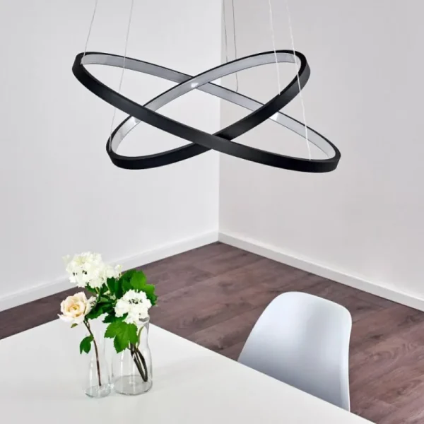 hofstein Suspension Canisteo LED Noir, 2 lumières* Lampes Modernes