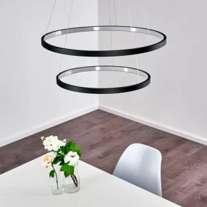 hofstein Suspension Canisteo LED Noir, 2 lumières* Lampes Modernes