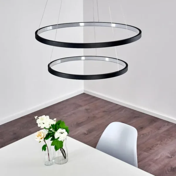 hofstein Suspension Canisteo LED Noir, 2 lumières* Lampes Modernes