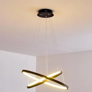 hofstein Suspension Canisteo LED Noir, 2 lumières* Lampes Modernes