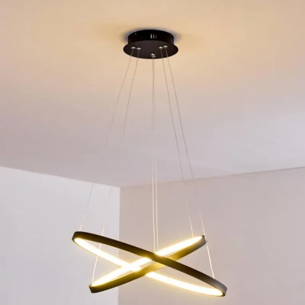 hofstein Suspension Canisteo LED Noir, 2 lumières* Lampes Modernes
