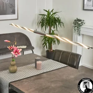 hofstein Suspension Carmacks LED Chrome, 4 lumières* Lampes Modernes