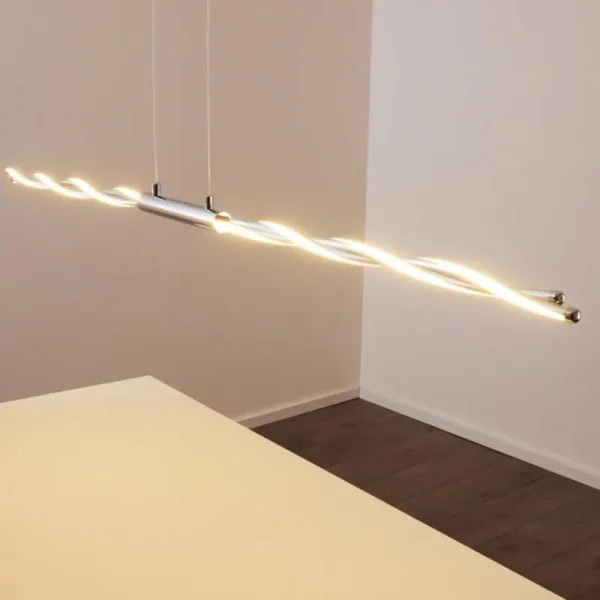 hofstein Suspension CARMACKS LED Chrome, 4 lumières* Lampes Modernes