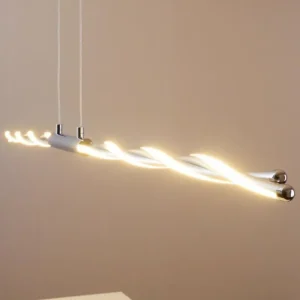 hofstein Suspension CARMACKS LED Chrome, 4 lumières* Lampes Modernes
