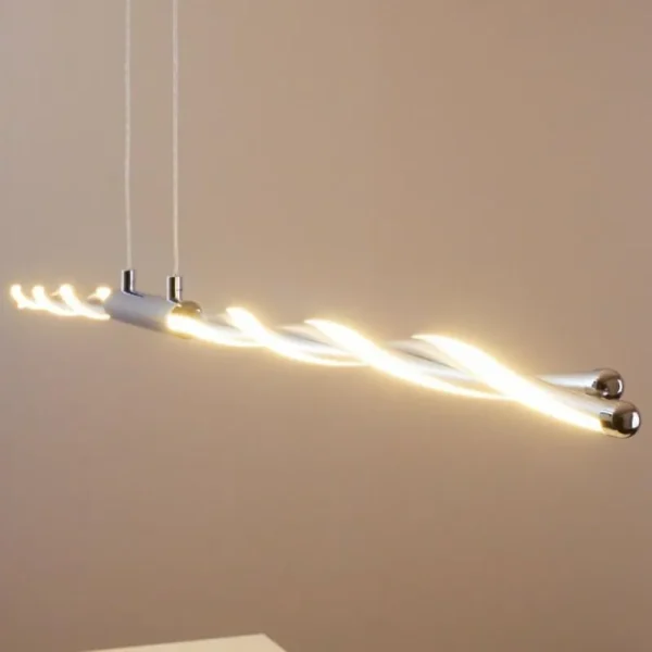hofstein Suspension CARMACKS LED Chrome, 4 lumières* Lampes Modernes