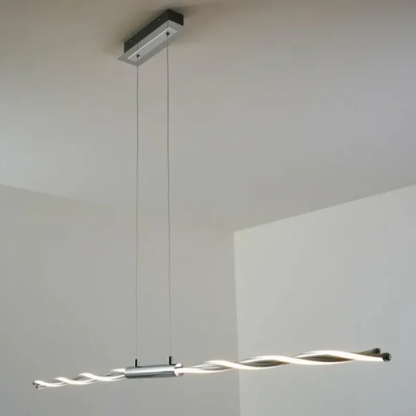 hofstein Suspension CARMACKS LED Chrome, 4 lumières* Lampes Modernes