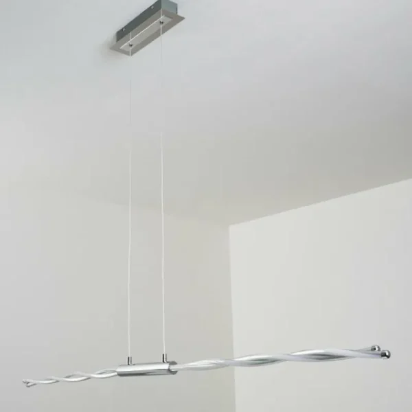 hofstein Suspension CARMACKS LED Chrome, 4 lumières* Lampes Modernes
