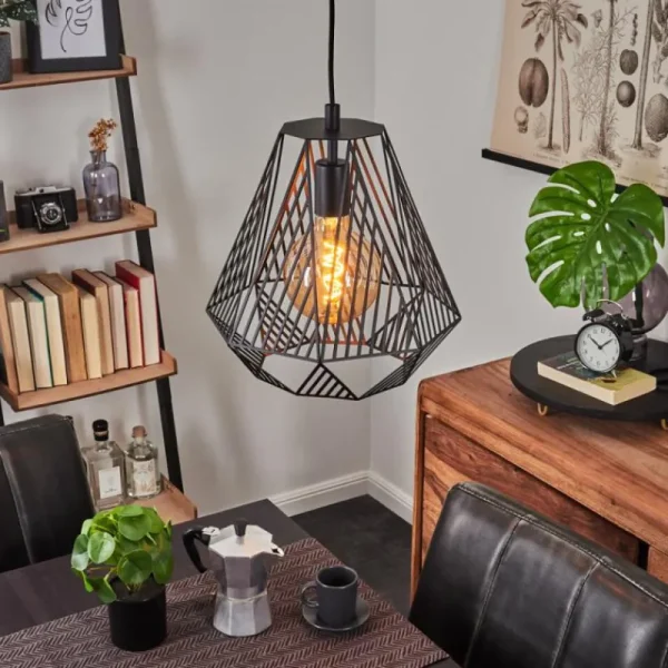 hofstein Suspension Cassils Noir, 1 lumière* Lampes Modernes