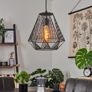 hofstein Suspension Cassils Noir, 1 lumière* Lampes Modernes