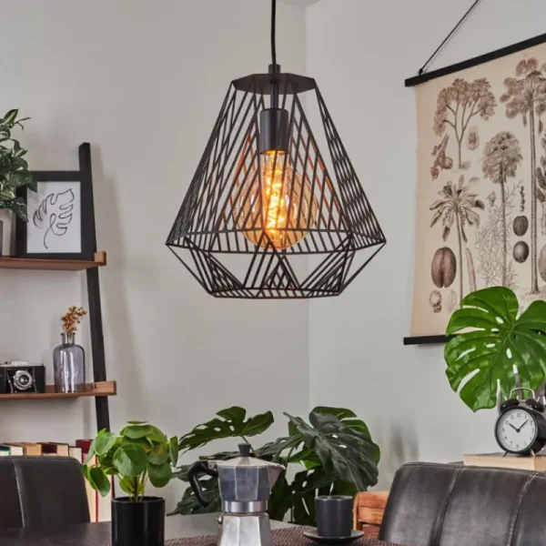 hofstein Suspension Cassils Noir, 1 lumière* Lampes Modernes