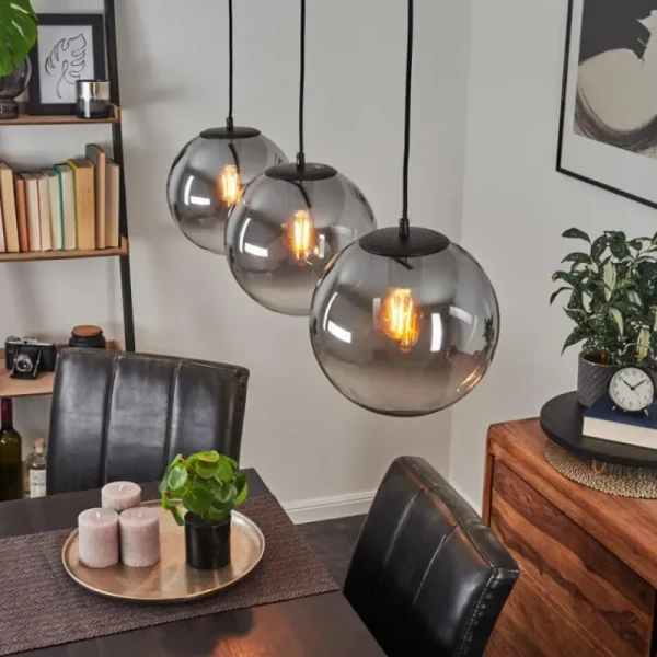 hofstein Suspension Cercado Noir, 3 lumières* Lampes Modernes