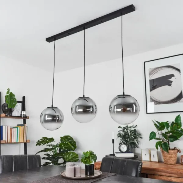 hofstein Suspension Cercado Noir, 3 lumières* Lampes Modernes