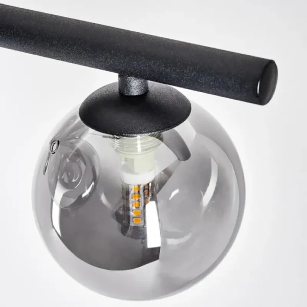 hofstein Suspension Chehalis LED Noir, 9 lumières* Lampes Modernes