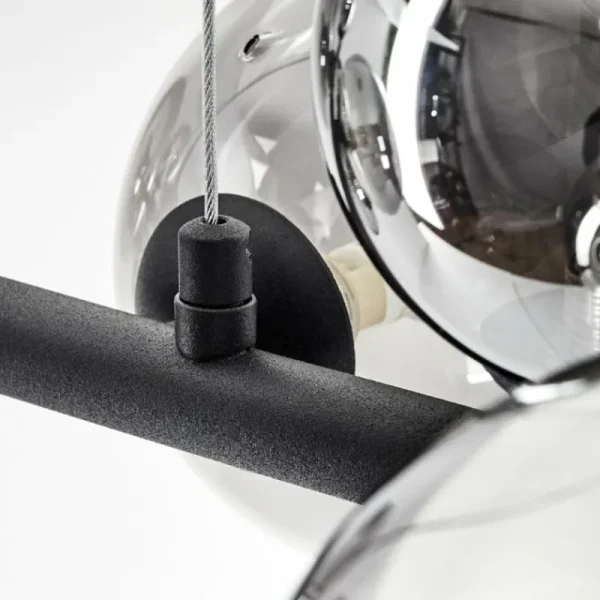 hofstein Suspension Chehalis LED Noir, 9 lumières* Lampes Modernes