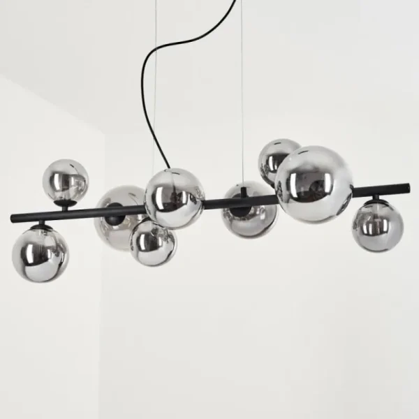 hofstein Suspension Chehalis LED Noir, 9 lumières* Lampes Modernes