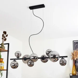 hofstein Suspension Chehalis LED Noir, 9 lumières* Lampes Modernes