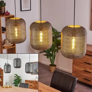 hofstein Suspension Chidu Gris, 3 lumières* Lampes Modernes