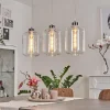 hofstein Suspension Chiedent Chrome, 3 lumières* Lampes En Verre