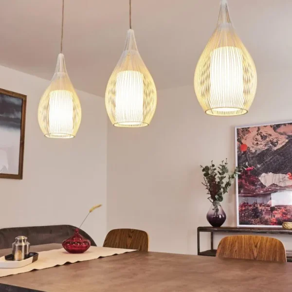 hofstein Suspension Chipoc Blanc, 3 lumières* Lampes Modernes