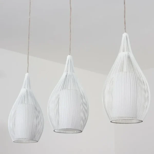 hofstein Suspension Chipoc Blanc, 3 lumières* Lampes Modernes