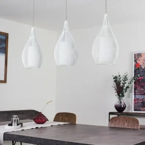 hofstein Suspension Chipoc Blanc, 3 lumières* Lampes Modernes