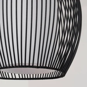 hofstein Suspension Chipoc Noir, 3 lumières* Lampes En Verre
