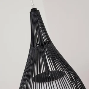 hofstein Suspension Chipoc Noir, 3 lumières* Lampes En Verre