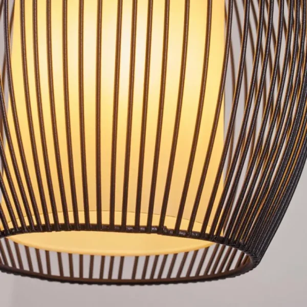 hofstein Suspension Chipoc Noir, 3 lumières* Lampes En Verre