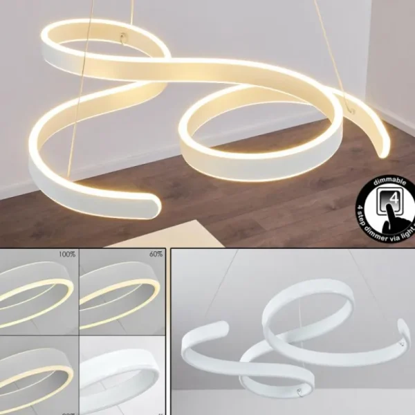hofstein Suspension Chippewa LED Blanc, 1 lumière* Lampes Modernes
