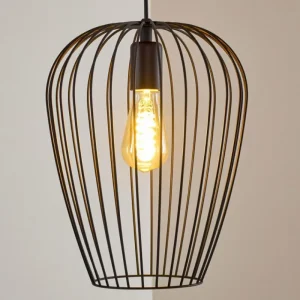 hofstein Suspension Chiuta Noir, 1 lumière* Lampes Modernes