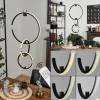 hofstein Suspension Chlak LED Noir, 3 lumières, Télécommandes* Lampes Modernes